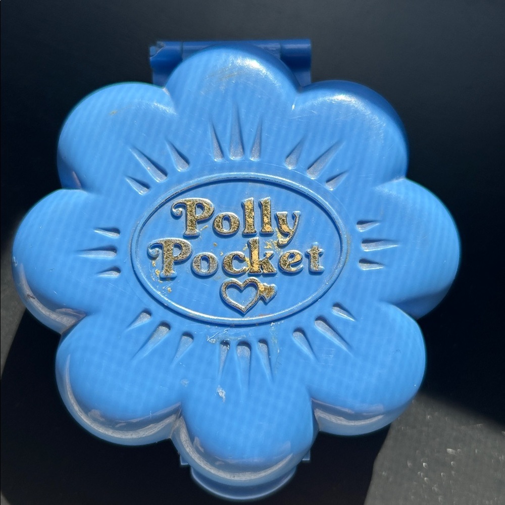Vintage Polly Pocket Blue Flower Compact 1990 - Picture 10 of 10